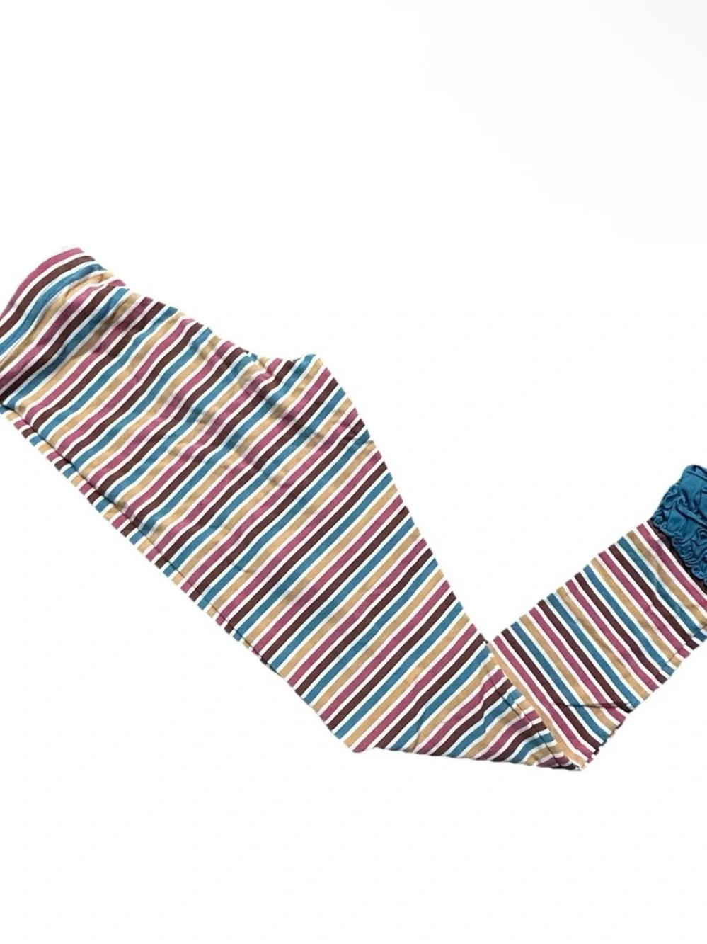 Girls Matilda Jane Striped Leggings Ruffled Bottom Size 14